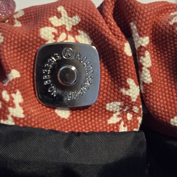 Tommy Hilfiger Floral Print Canvas Denim Braided Strap Bucket Tote Shoulder Bag - Picture 7 of 10